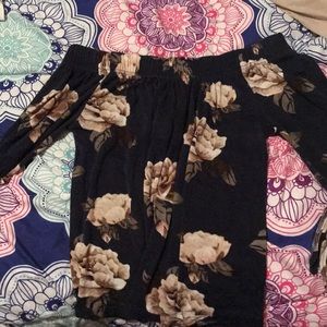 Flower off the shoulder shirt
